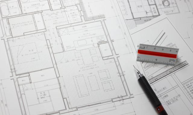 設計図　建築面積の見直し